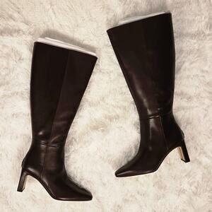 Sam Edelman Sylvia Spiced Pecan Leather Knee High Boots W6